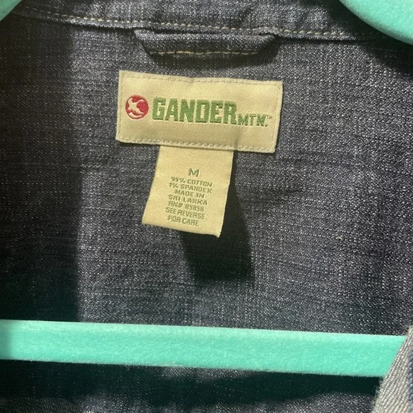 Gander Mountain Jacket women's Medium Dark Wash Denim Jean Coat Outdoor Casual - Picture 3 of 12